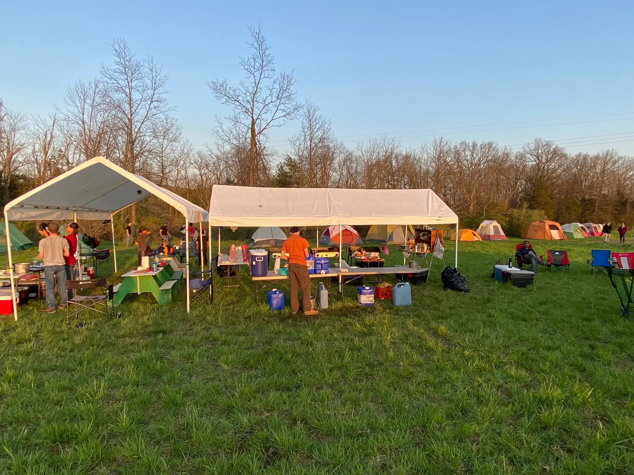 Onsite camping at the WWII American Experience Museum