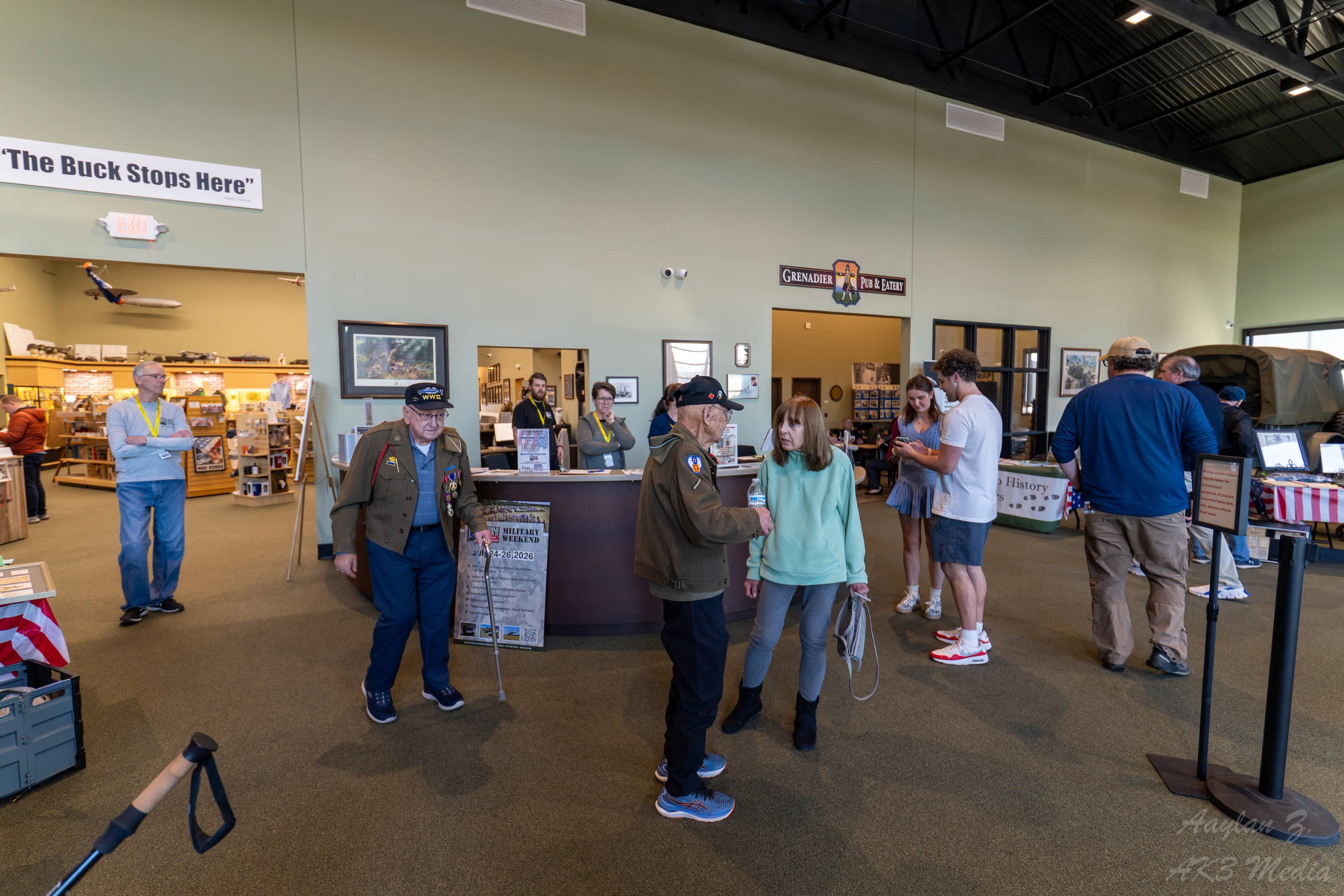 Home front exhibit at the museum