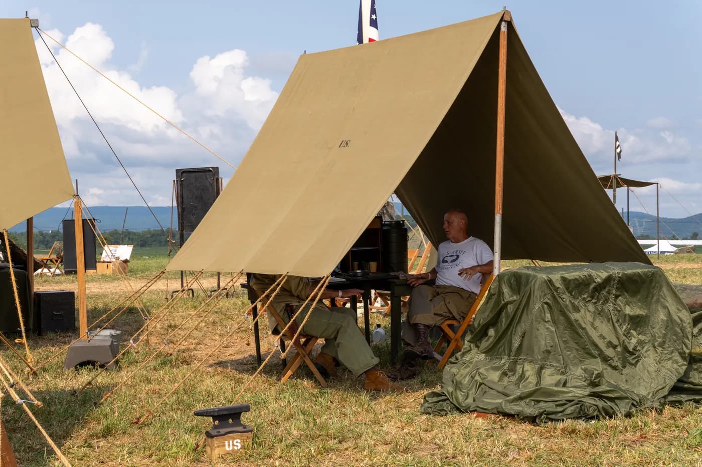 A living history encampment on our grounds